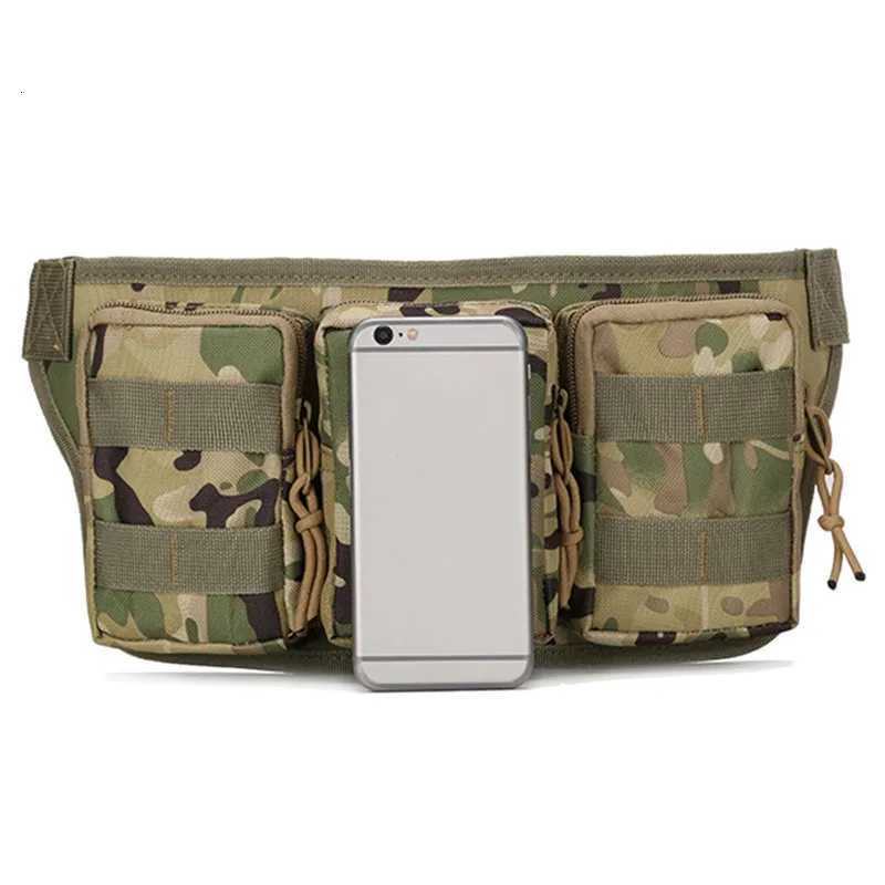 Waterproof Oxford Men Fanny Pack Tactical Military Army Waist Bag Hiking Outdoor Camping Shoulder Bum Belt Bum Sport Chest BagsT251128