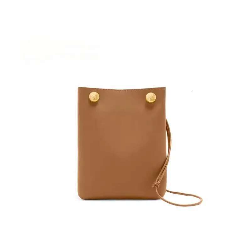 Soft Leather Phone Crossbody Casual Fashion Small Square Bag Pebble Design Early Spring New Style Single Strap Handbag