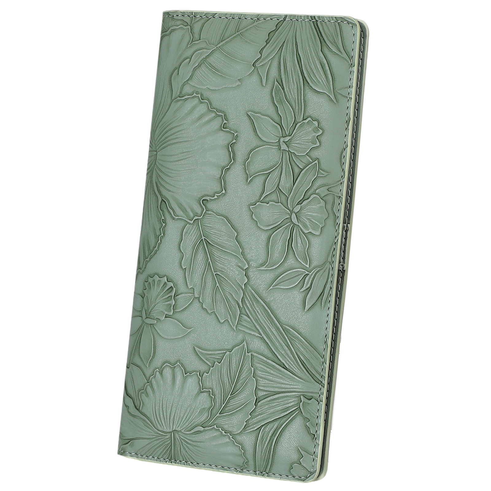 Wallets Women's Long Bifold Wallet - 11 Card Slots, 3 Cash Compartments & ID Window (Leather, Gray)