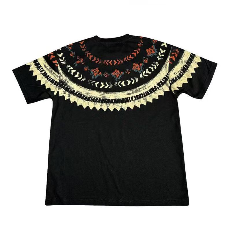 The 2025 New Men's Round-neck Casual Short-sleeved T-shirt With Printed And Embroidered Letters Is A Fashionable Fnd Versatile Couple's Loos