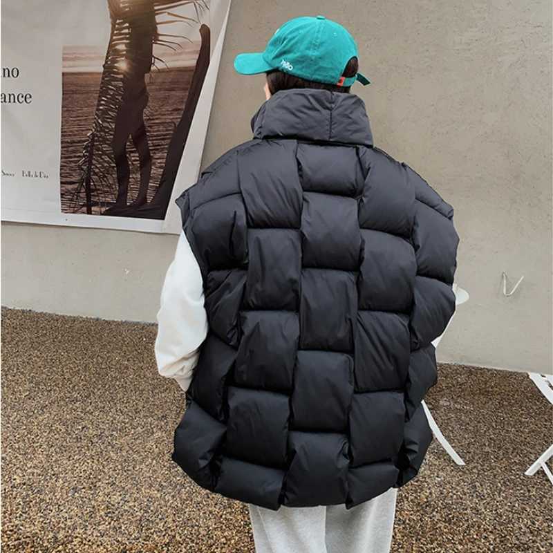 2025 New Padded Vests Winter Coat Ladies Jackets Oversize Women Vest Puffer Outwear Sleeveless Warm Fashion Long Loose Vest CoatT251128