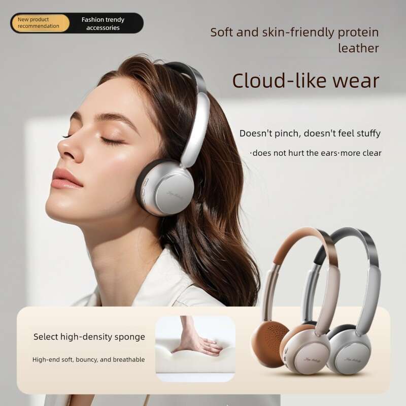 Famous Brand Famous Brand Cross Border Hot Selling Head Mounted Retro Style Noise Cancelling New Long Lasting Bluetooth Earphones