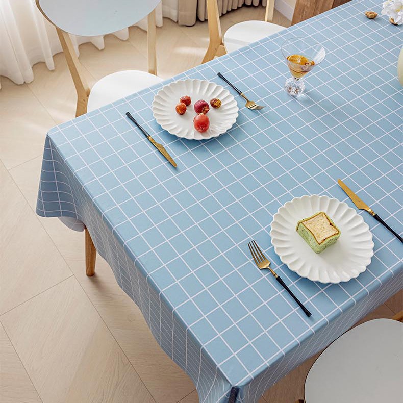 T0433 Tablecloth waterproof and oil-proof disposable coffee table tablecloth rectangular light luxury diamond tablecloth wholesale