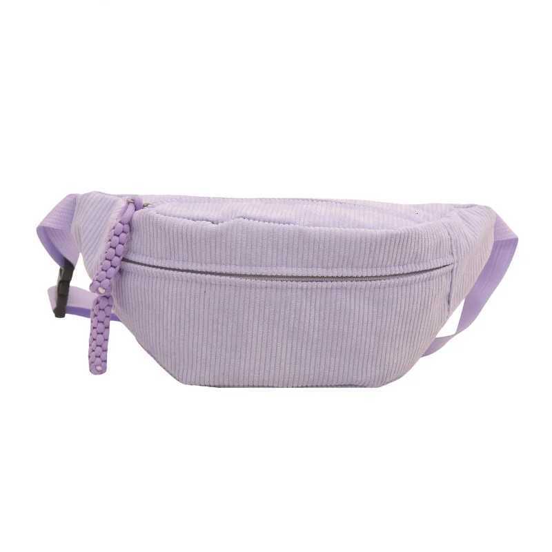 Women Waist Pack Large Capacity Corduroy Fanny Pack Street Style Chest Bag Fashion Shoulder Crossbody Bags Casual Waist Belt BagT251128