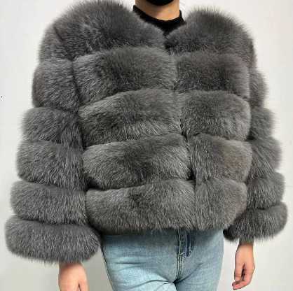 2025 European Fur Coat - Winter Clothing - Thick and Warm Long-Sleeved Short-Sleeved Fur Coat H251024