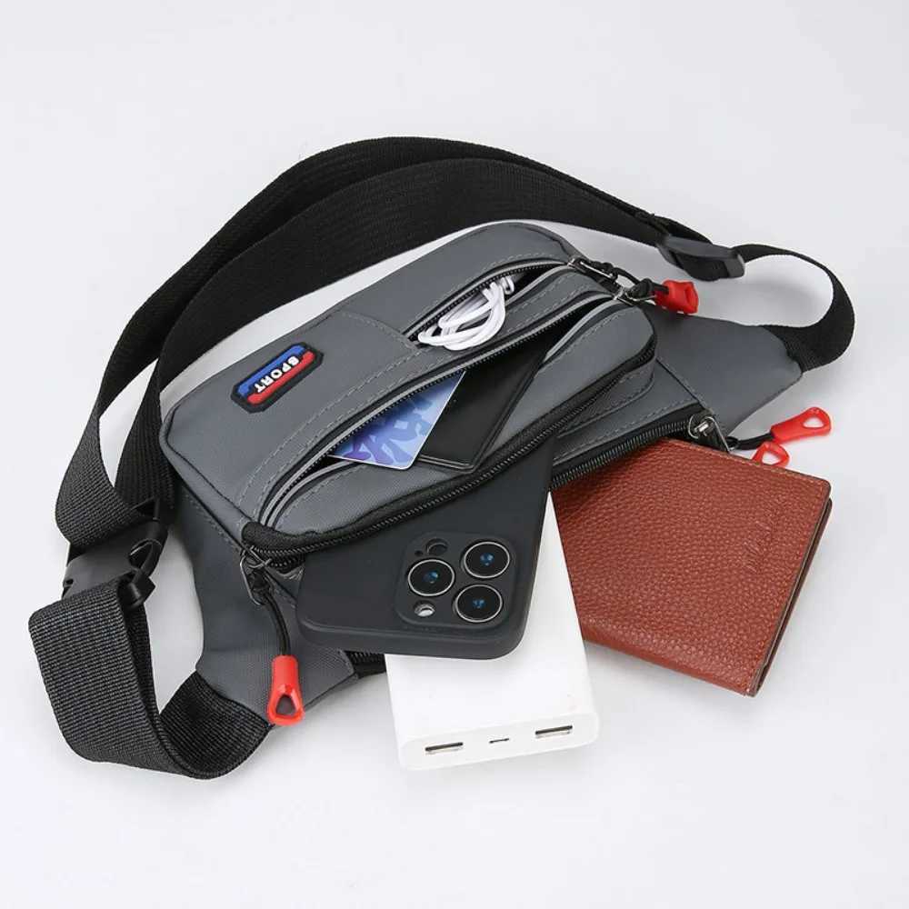 New Multifunctional Simple Fashion Waist Bag Casual Versatile Mens Outing Chest Bag Outdoor Backpack ExportT251128