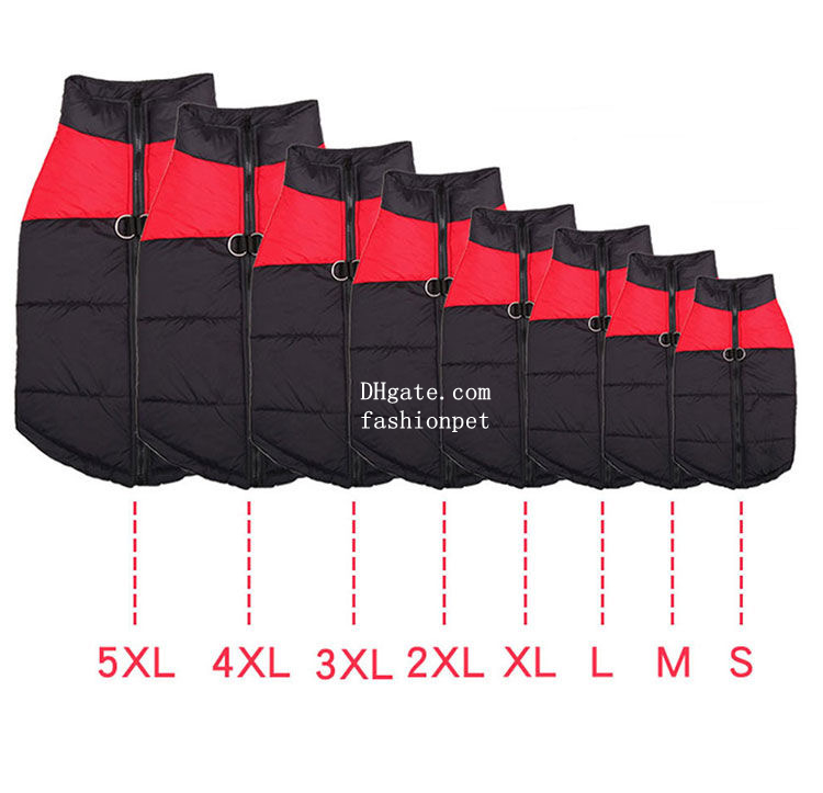 The Dog Face Dog Jacket Designer Dog Apparel Waterproof Dog Winter Coat, Cold Weather Dog Clothes Sport Vest with Zipper Closure and Leash Ring for Wa