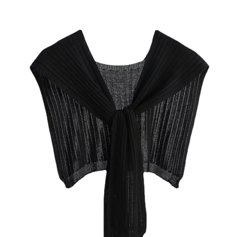 K556Spring and summer ice silk solid color shawl with high-end summer office air-conditioned room neck protection shoulder female internet celebrity s