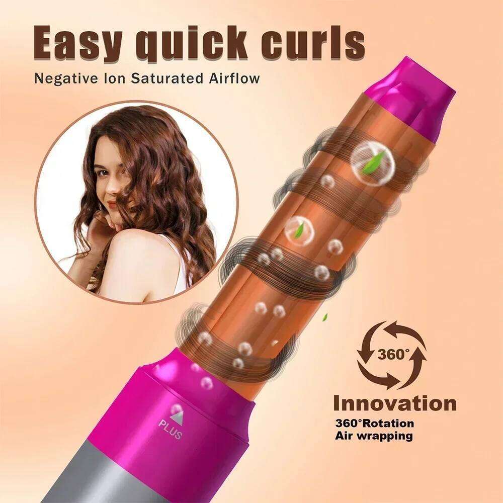 5 In 1 Multifunctional Hair Dryer Straightener Curling Iron With Brush Hot Air Comb Styling Set