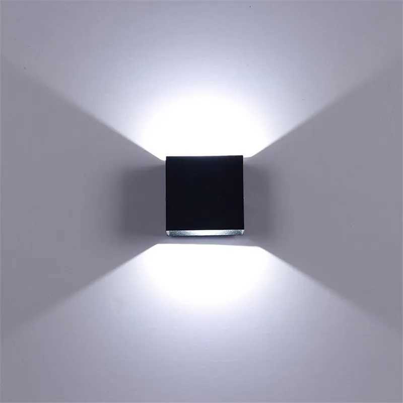 Indoor LED Wall Lamp Aluminium Cube Style Wall Light For Bedroom Living Room Corridor Aside Lighting AC110V 220V M251128