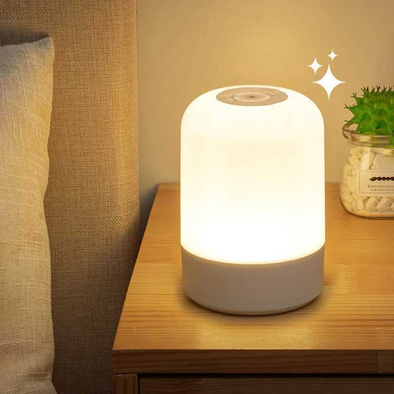 Led Night Lights Bedside Dimmable Charging Desktop Night Lamps Bedroom Bedside Lighting Decoration Touch Led Reading Table Lamp M251128