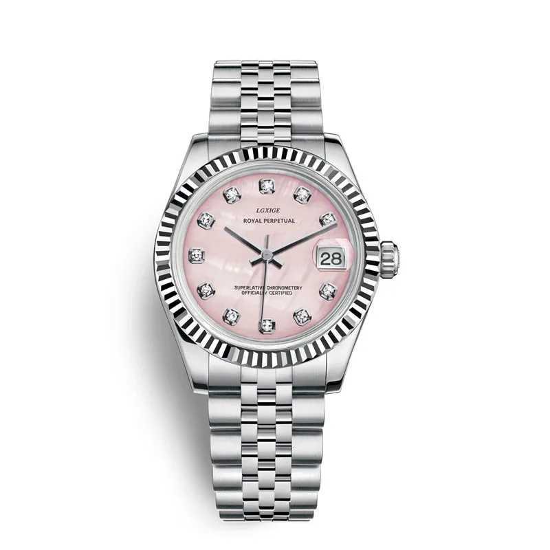 LGXIGE Crystal Wen Bracelet Watches Top Brand Fashion Diamond Ladies Quartz Watch Steel Fem Wristwatch Montre Femme Relogio X251128
