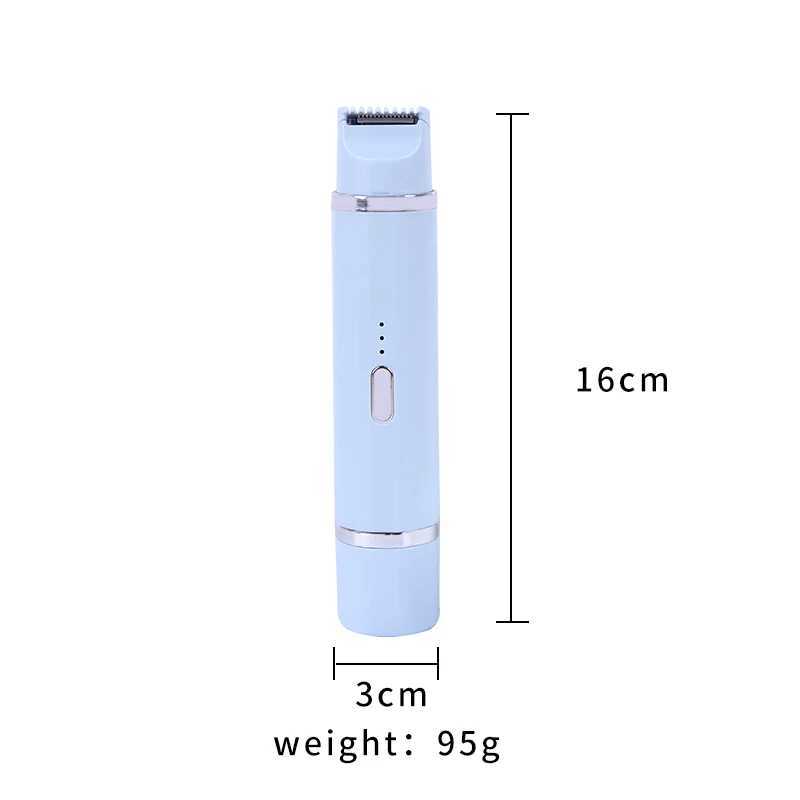 2-in-1 Epilator Shaver for Women - Rechargeable Cordless Electric Hair Removal Device Full Body Painless Sensitive Skin Care C251128