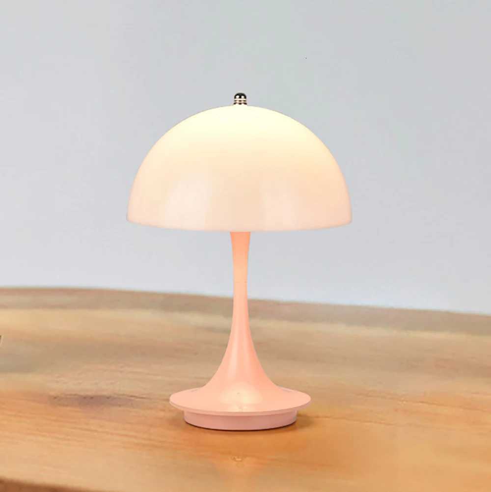 Small flower bud table lamp portable USB LED mushroom bedroom bedside lamp room decoration night light M251128