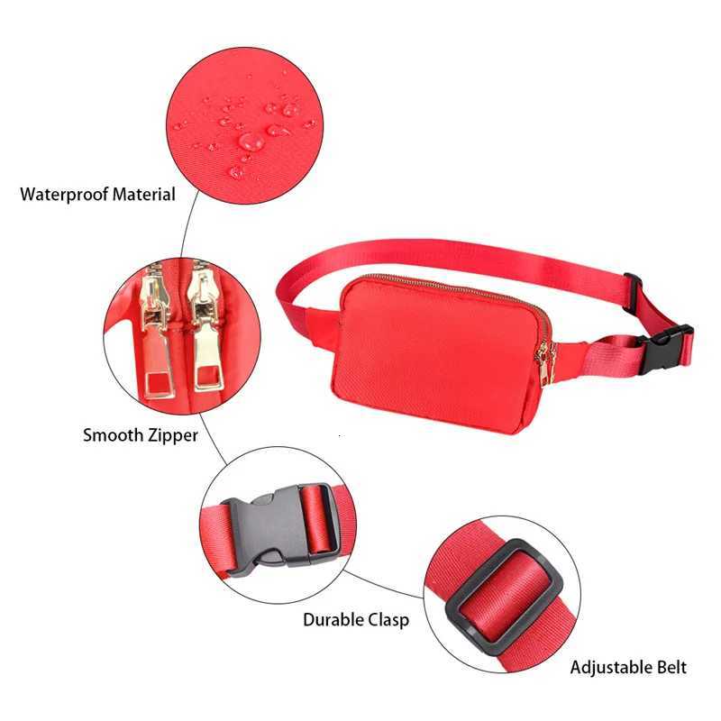 Small Waist Bag for Men and Women Fashion Zipper Chest Pack Sports Crossbody Bag Belt Bags Walking Running Waterproof Phone BagT251128