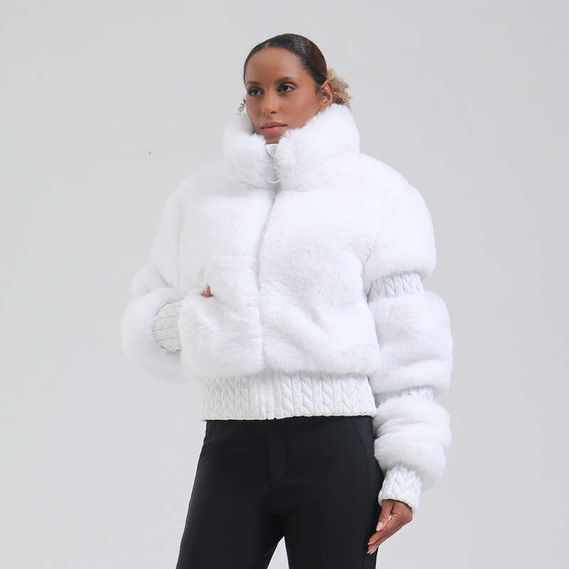 New Winter European And American Cross-Border Windproof Thickened Warm Extreme Cold Outdoor Sports Double Board Ski Suit For Women