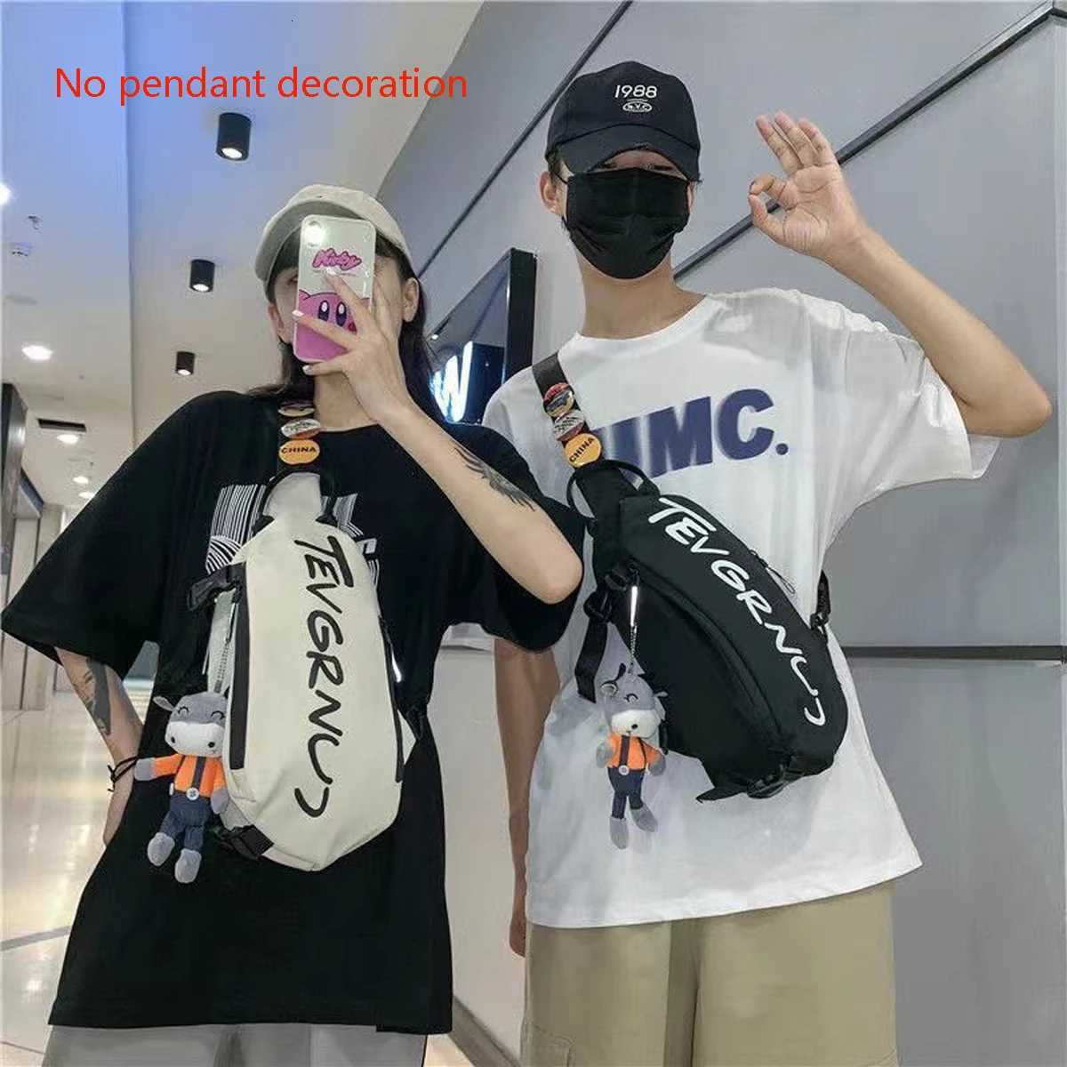 Mens and Womens Trendy Brand Fashion Waterproof Chest Bag Sports Student Waist Bag Lightweight Couples Shoulder BagT251128