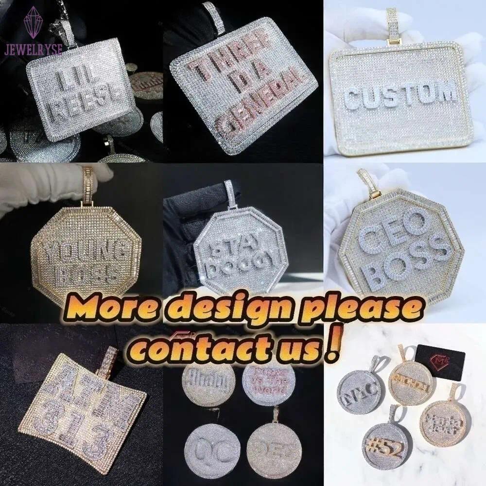 necklace moissanite chain 15mm Baguette Chain Hip Hop VVS Diamond Moissanite Baguette Cuban Link Chain Moissanite 925 Silver Jewelry Box