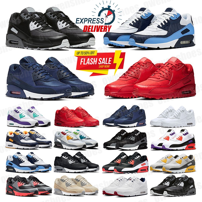 2026 Designer Sports 90 Running Shoes Crater Foam Black White Gum Blue Void 90s Caramel Peace Love Viotech Be True Mens Women Trainers Sneakers Sports shoes 36-47