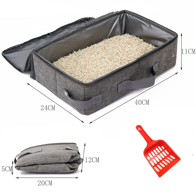 Foldable Portable Cat Litter Box - Perfect Outdoor Mobile Pet Toilet - view 7