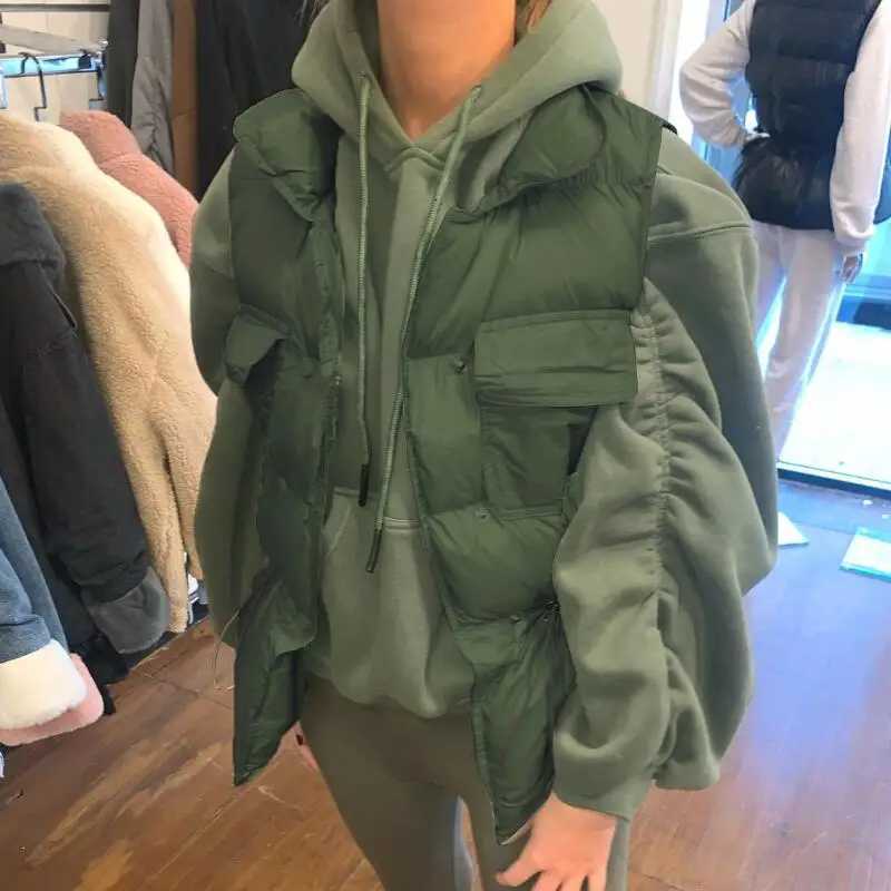 Light Down Vest Coat Women Bodywarmer Vest Windproof Lightweight Waistcoat Female White Gilets Windbreaker Down Coat JacketT251128