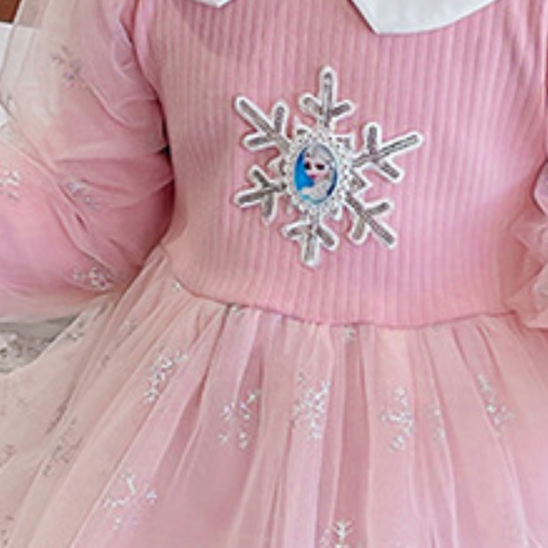 Disney baby designer clothing princess dress birthday outfit dress girls dress dress infant clothes princess Elsa dress children's net dress comf