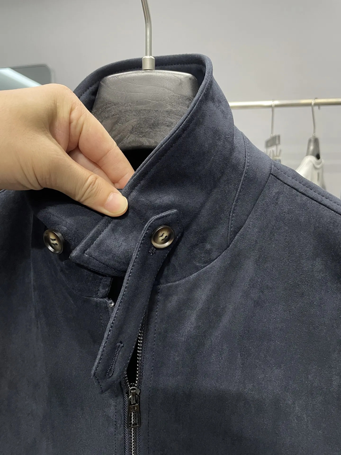 Italian LP mens suede jacket European and American 25 autumn winter lapel business casual 251121