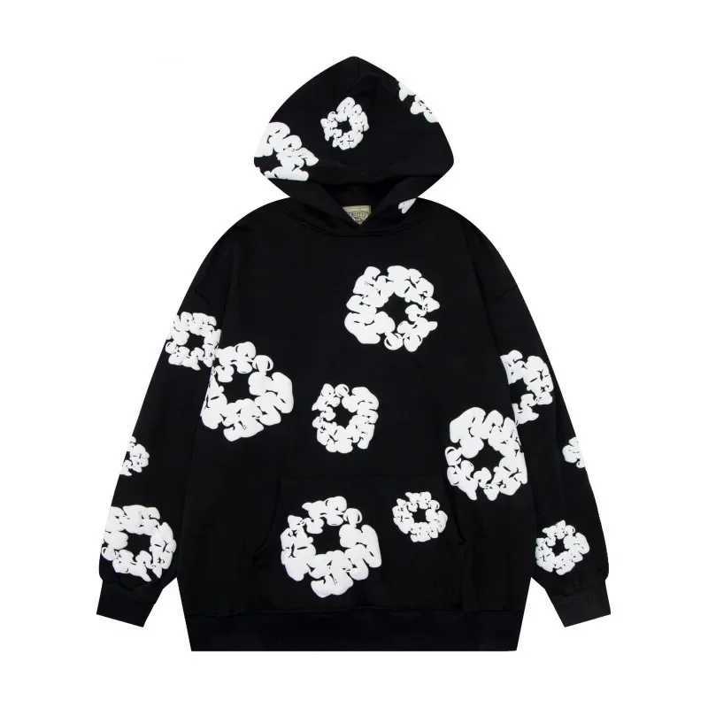 Autumn mens hooded sweatshirt Flower Pattern Prints y2k hoodies for man Fashionable mens clothing new in hoodies sweatshirts S251128