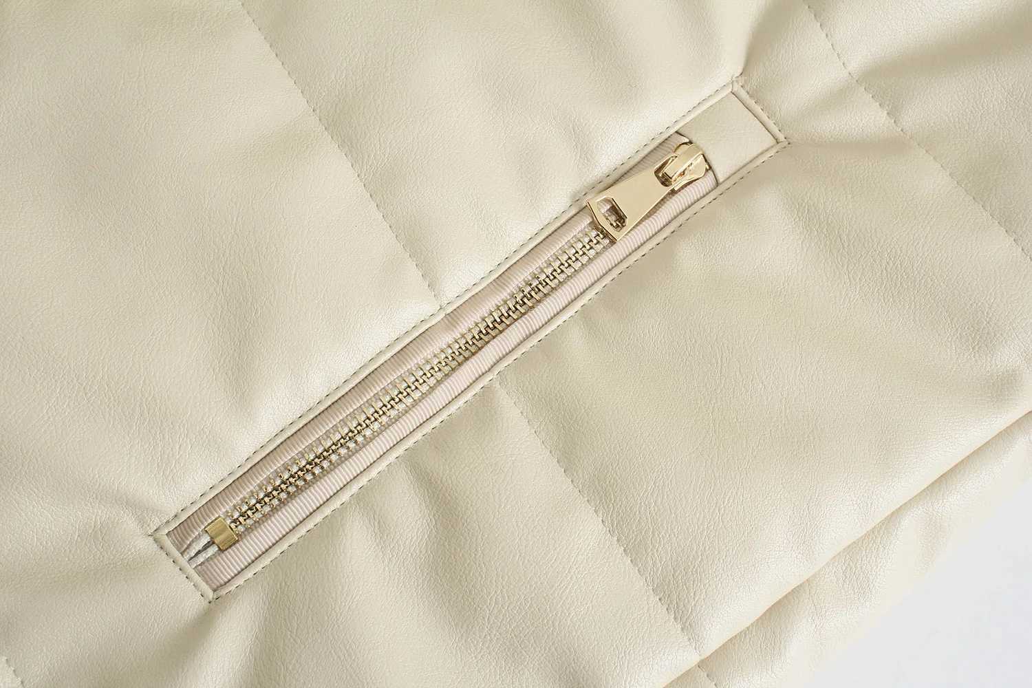 2025 Womens new hooded thickened warm imitation leather sleeveless zipper cotton suit vest PU vest cotton coatT251128