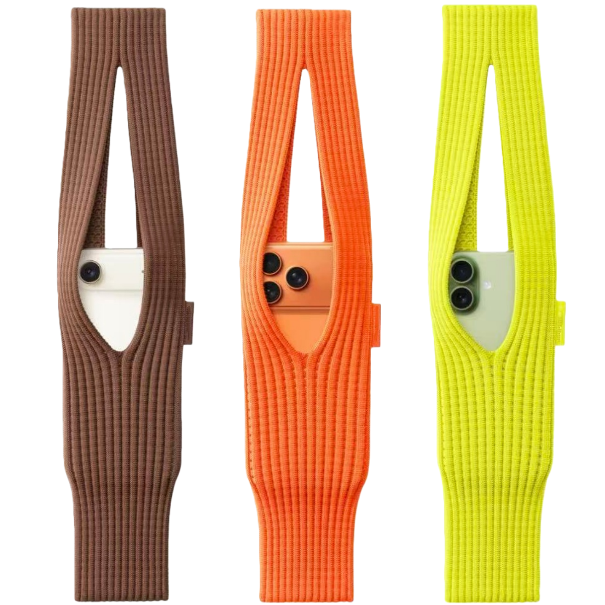 Popular bag for women 2025 iPhone Pocket Apple full range phone pocket woven phone case new modelnew fashionable handmade knitted armpit bag niche shoulder phone bag