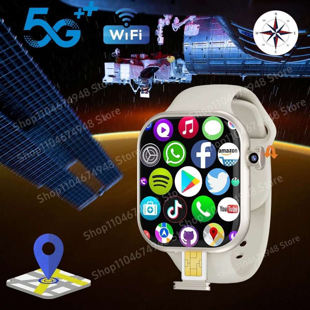 S10 Plus 4G LTE VP29 Smart 2.29inch 8MP HD Camera Tiktok Whatsapp App Store Video Calling 256GB Rom Men Smartwatch Watch