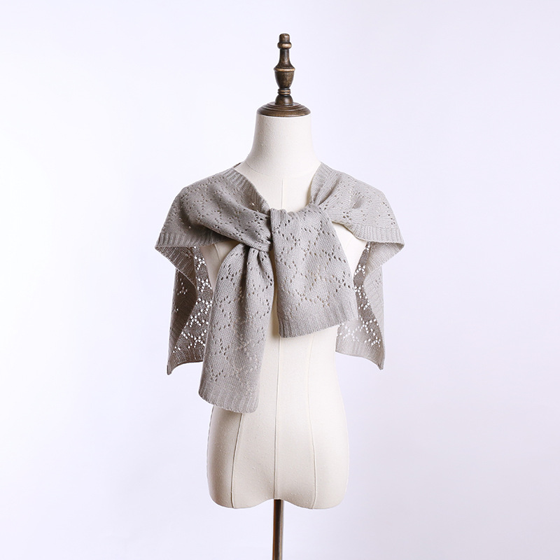K559 Internet celebrity shawl hot summer women's outer wear air-conditioned room shoulder shoulder guard waistcoat versatile knitted hollow scarf