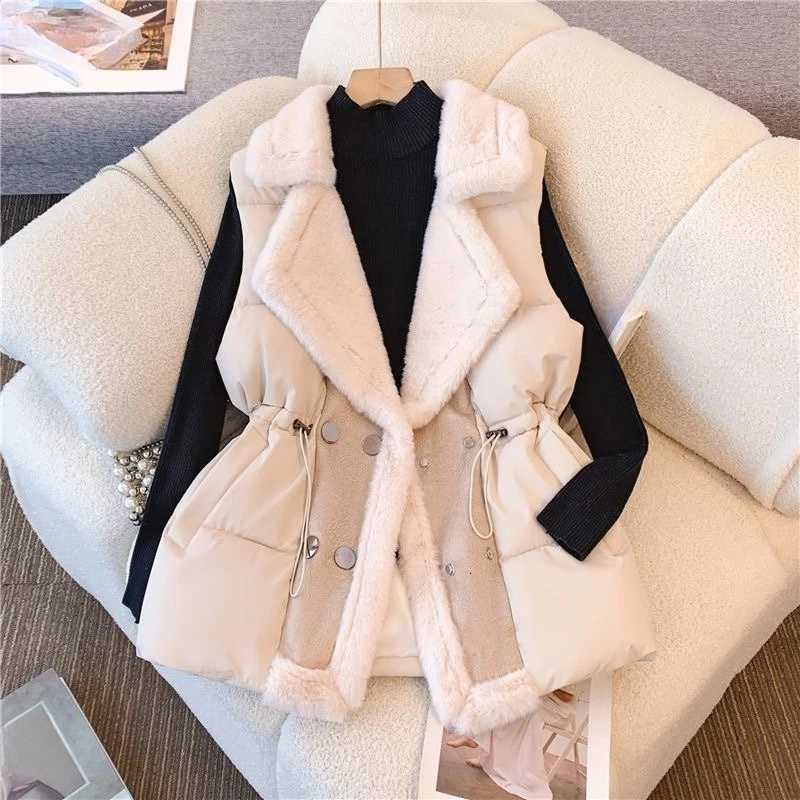 Autumn Winter New in Casual Vest for Women Fashionable Elegant Temperament Western Solid Color Vest for Women Short JacketT251128