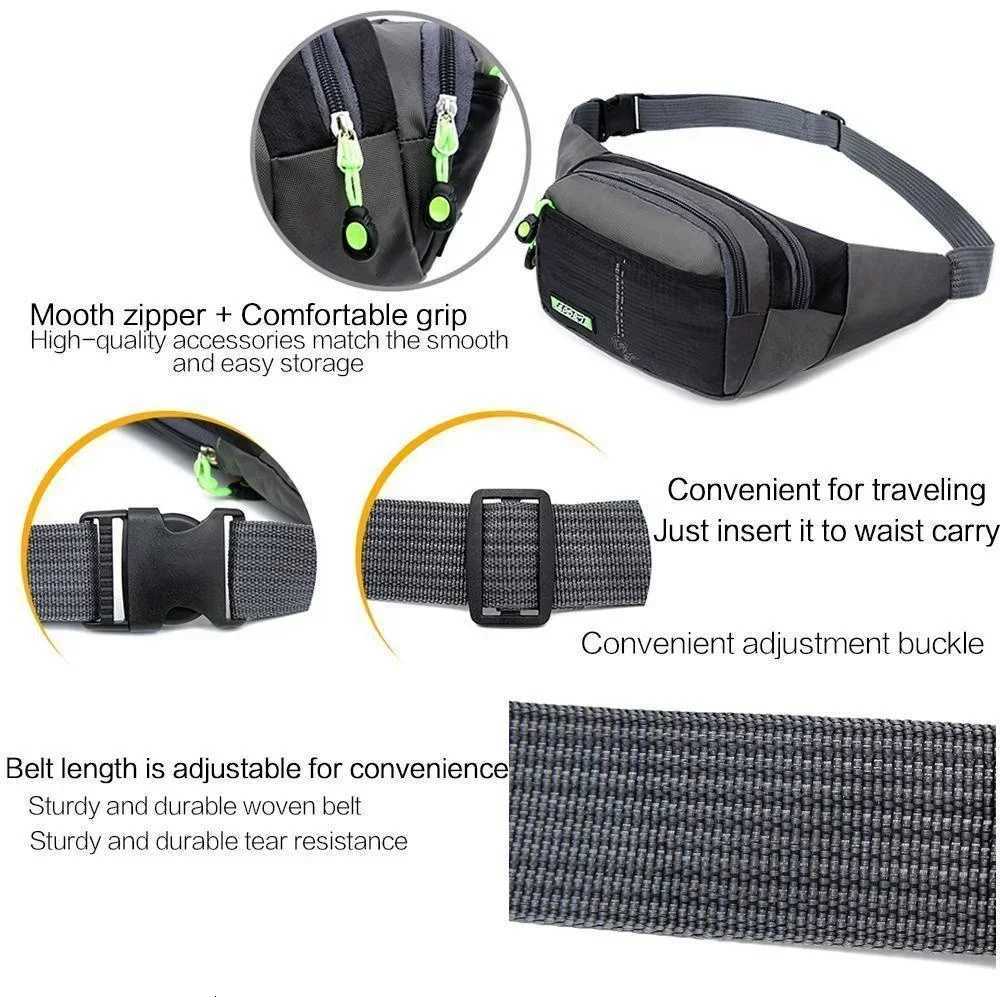 Waterproof Waist Bag - Phone Belt Bags for Men Women Outdoor Sports Multifunctional Cycling Running Gym Fanny PackT251128
