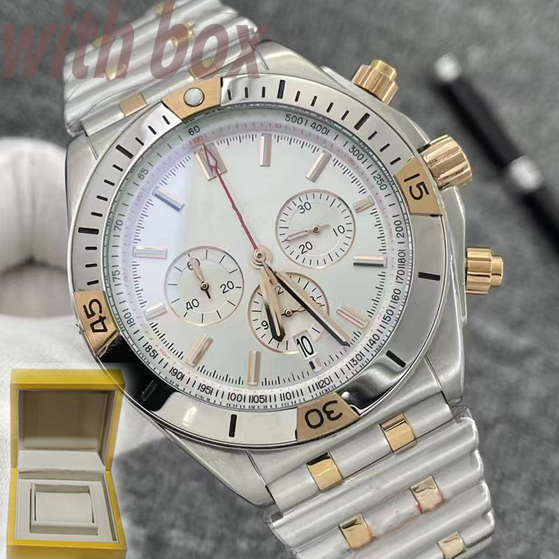 men's watch design elegant watch quartz machine sapphire multifunctional sturdy stainless steel strap 44mm