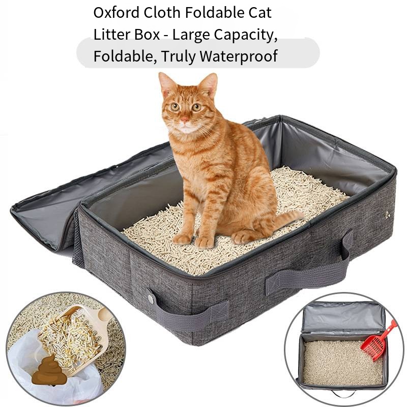 Foldable Portable Cat Litter Box - Perfect Outdoor Mobile Pet Toilet - view 3