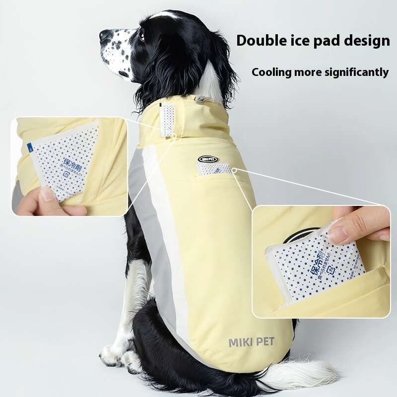 Dog vest summer, ice feeling, breathable, heatstroke prevention clothes, border collie pets, light and thin cool clothes in summer