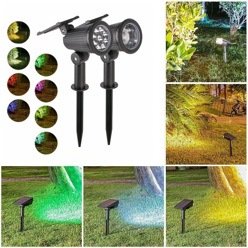 High Quality Garden Spike Solar Spot Light Energy Saving Outdoor Waterproof Solar Led Garden Patio Landscape Lamp
