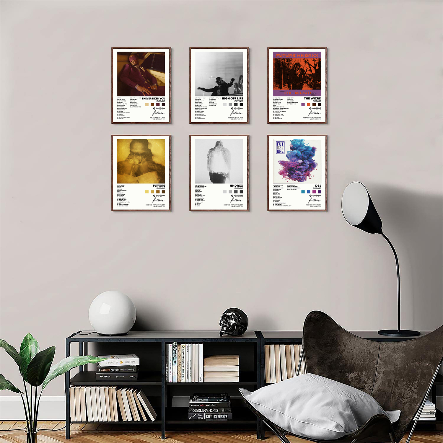 Album Cover Signed Limited Posters Print Rapper Music Canvas Posters Wall Art Room Aesthetic Set of 6 for Teen and Girls Dorm Decor 8x10 inch Unframed