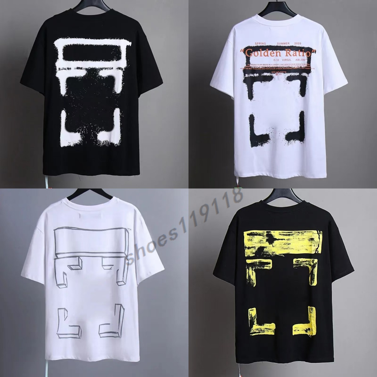 mens T shirts designer tshirt Luxury ofes Letter Print Clothing White Shirts Women Loose Short Sleeve Tees Man Casual Cotton Shirt Sweatshirts Men size s-xl