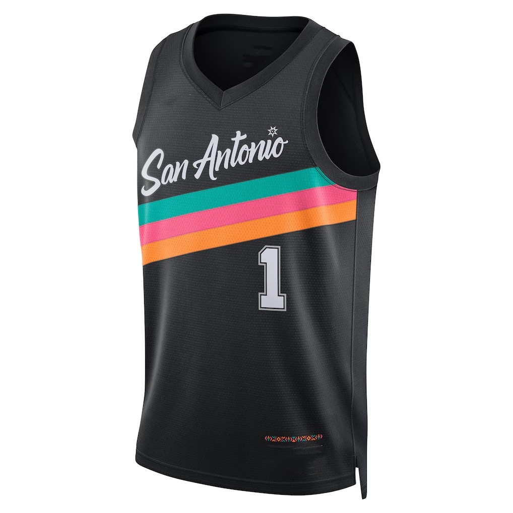 Victor Wembanyama Jersey 25-26 Black New Team Jerseys Basketball Men Stitched Jersey S-XXL Mix Match Order