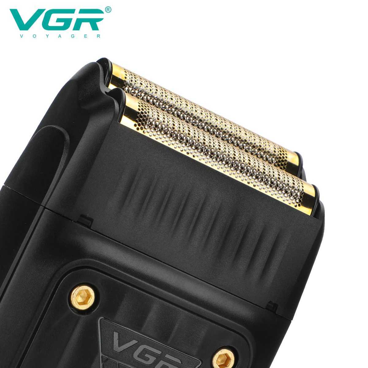 VGR Razor Professional Shaver Electric Beard Trimmer Digital Display Razor Reciprocating Razor Rechargeable Shaver for Man V-363 C251128