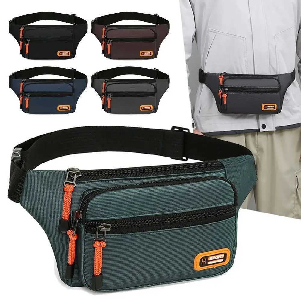 Nylon Men Waist Bag Chest Bag Large-capacity Waterproof Sport Mobile Phone Bag Outdoor Travel Anti-theft Business Cashier WalletT251128