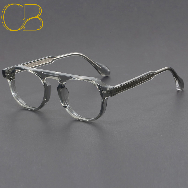 Prescription Pilot Sunglasses Myopia RX Optical Glasses for Nearsighted Customized Progressive lenses Retro Punk UV400 Driving Shades Men, CB Fashion 