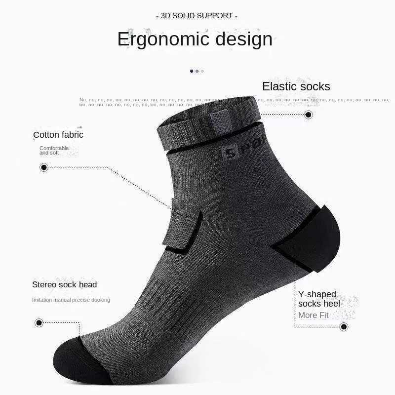 10 Pairs Socks MENS Summer Mid-calf Cotton Anti-odor Sweat Breathable Thin Socks Spring and Summer Sports MENS Socks Letters S J251128
