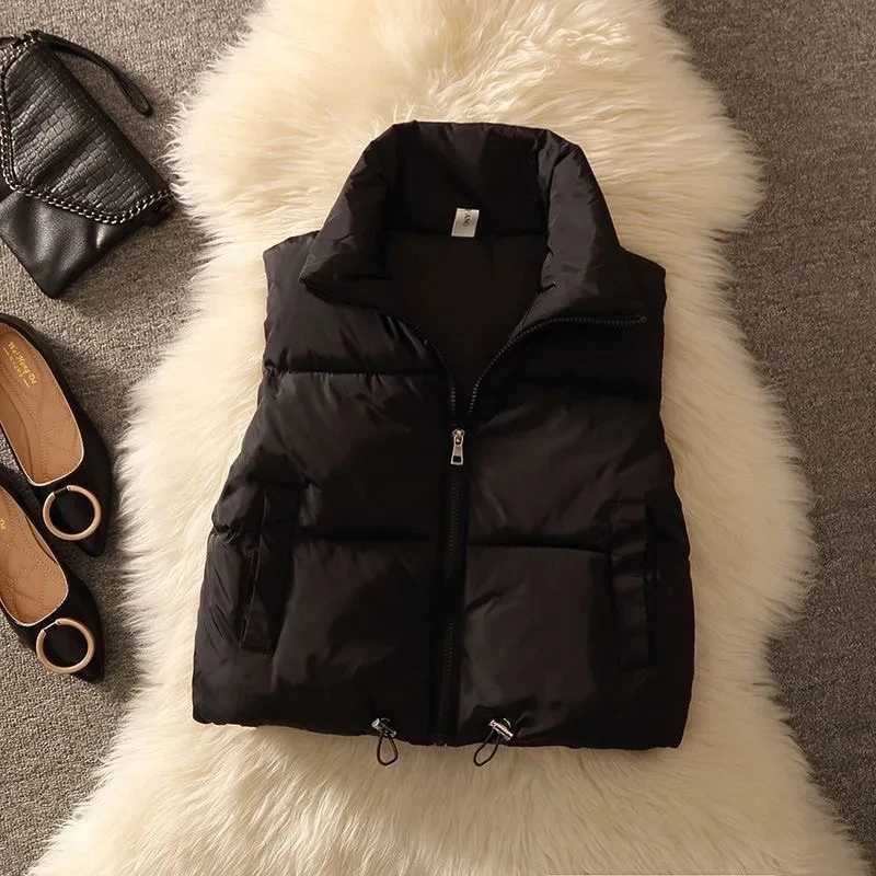 Womens Coat Korean Style Long Black Natural Down Vest Jacket for Women Puffer Sleeveless Vests Jackets Winter 2024 Ultra LightT251128