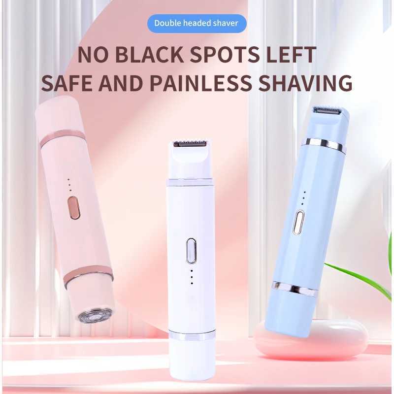 2-in-1 Epilator Shaver for Women - Rechargeable Cordless Electric Hair Removal Device Full Body Painless Sensitive Skin Care C251128