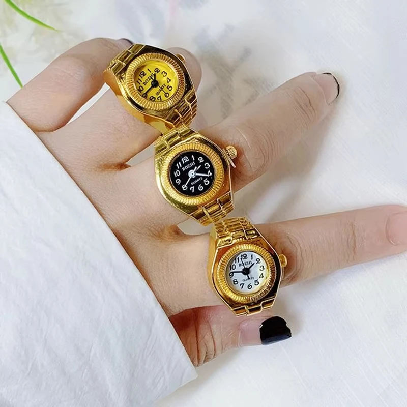 Pocket Watch Ring for Men Women Jewelry