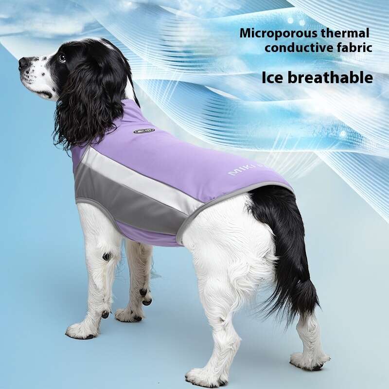 Dog vest summer, ice feeling, breathable, heatstroke prevention clothes, border collie pets, light and thin cool clothes in summer