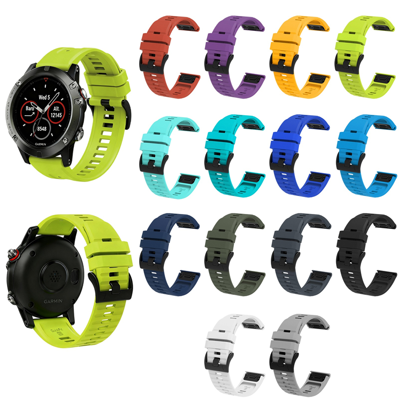 QuickFit Watch Band for Garmin Fenix E 8 AMOLED Solar 51 47mm 7 7X Pro 6 6X/Epix 26/22mm Sports Silicone Official Strap